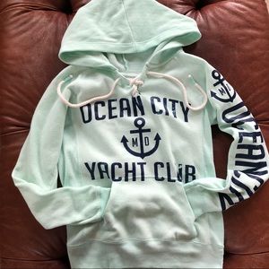 Ocean City Hoodie Size Small Seafoam green